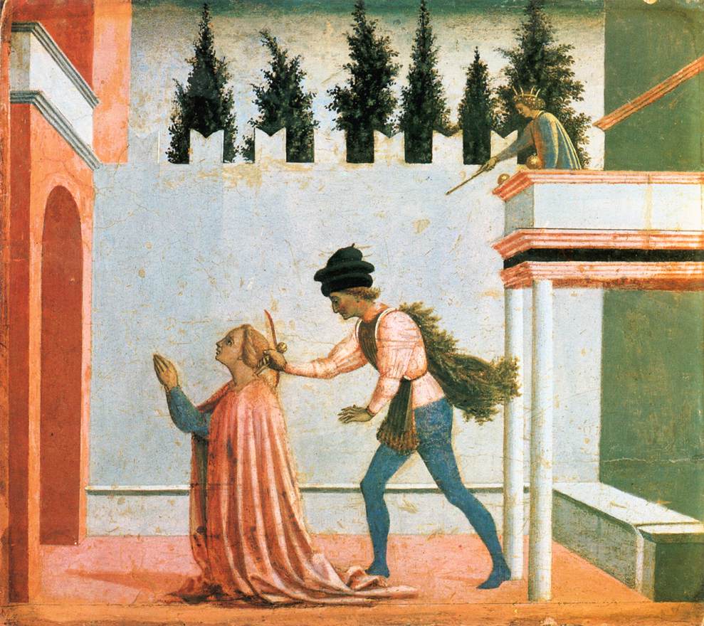 Martyrdom of St Lucy (predella 5) dg